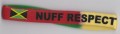 Black, Red, Green & Gold : Silicone Rubber Bracelet - No Problem/Nuff Respect