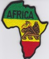 Embroidered Patch...Africa Map & Lion