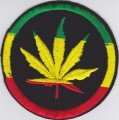 Embroidered Patch...Weed Leaf