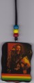 Red, Green & Gold... 20" Bob Marley Necklace & Wooden Pendant