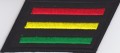 Embroidered Patch...Rasta Stripes